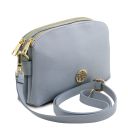 Lily Soft Leather Shoulder bag Light Blue TL142375