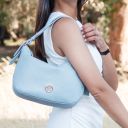 Margot Sac à Main en Cuir Souple Bleu céleste TL142386