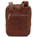 Mark Leather Crossbody Bag Brown TL142428