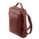 Bangkok Notebook Rucksack aus Leder Schwarz TL141063