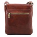 John Borsello da Uomo in Pelle con zip Frontale Nero TL142464
