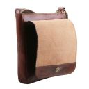 John Borsello da Uomo in Pelle con zip Frontale Nero TL142464