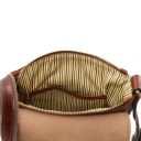 John Leather Crossbody bag for men With Front zip Black TL142464