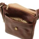 John Borsello da Uomo in Pelle con zip Frontale Nero TL142464