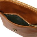 John Bolso en Piel Para Hombre con Cremallera Frontal Negro TL141408