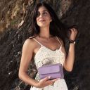 Urania Leather Wallet/phone Holder With Strap Светлый серо-коричневый TL142433