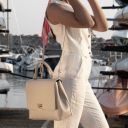 Silene Handtasche aus Kalbsleder Kaffee TL142152