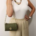 Chantilly Mini Bowling Leather bag Forest Green TL142493