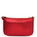 Parfait Metallic Leather Clutch Red TL142543