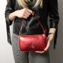 Parfait Metallic Leather Clutch Красный TL142543
