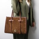 Frame Suede Leather Shoulder bag Темно-коричневый TL140922