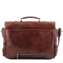 Ventimiglia Leather Multi Compartment TL SMART Briefcase With Front Pockets Черный TL140587