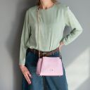 Abby Leather Handbag Apricot TL142500