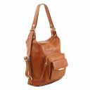 TL Bag Женская кожаная сумка-рюкзак 2 в 1 Cinnamon TL141535