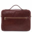 Vicenza Leather Laptop Briefcase With zip Closure Honey TL141240