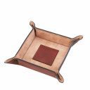 Exclusive Leather Valet Tray Small Size Brown TL141272