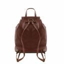 Seoul Leather Backpack Large Size Red TL141507
