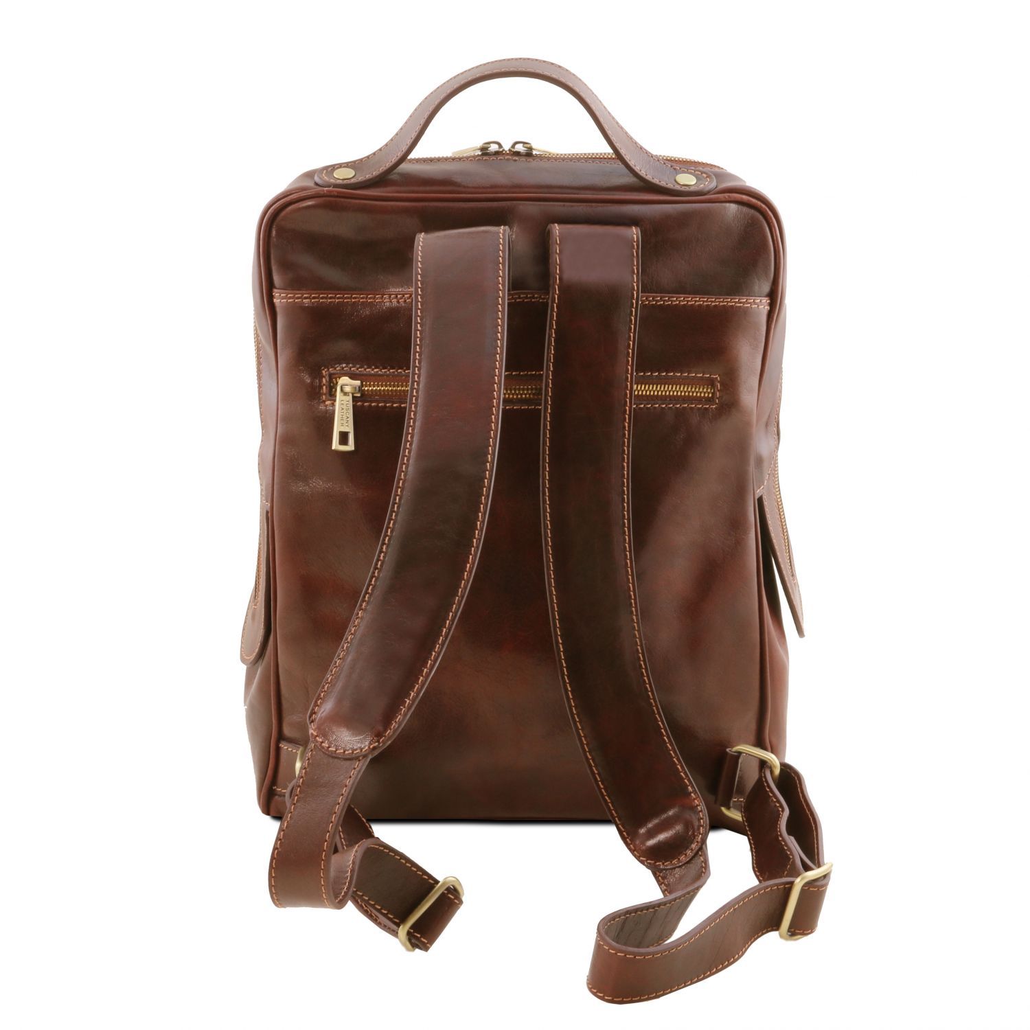 Bangkok Leather Laptop Backpack Brown TL141793