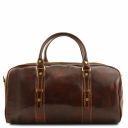 Francoforte Exclusive Leather Weekender Travel Bag - Small Size Brown TL140935