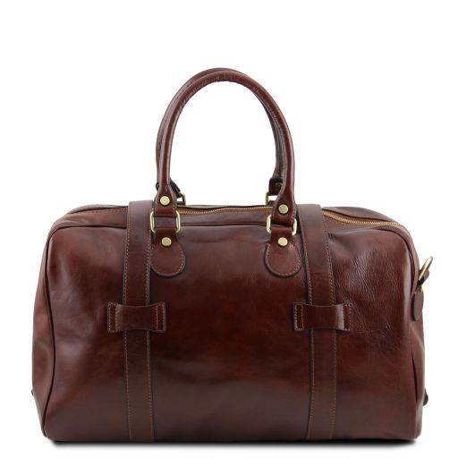 small leather carry on bag