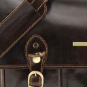 Modena Кожаный портфель на 2 отделения Темно-коричневый TL141134