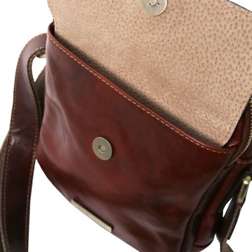 Tan leather cross body bag