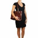 Annalisa Leather Shopping bag With two Handles Мед TL141710