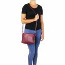 TL Bag Soft leather shoulder bag Purple TL141720