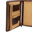 Costanzo Эксклюзивная кожаная папка для документов с кольцами и ручкой Темно-коричневый TL141295