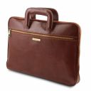 Caserta Document Leather Briefcase Мед TL142070