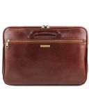 Caserta Document Leather Briefcase Мед TL142070
