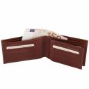Exclusive 3 Fold Leather Wallet for men Dark Brown TL140817