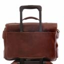 Ventimiglia Leather Multi Compartment TL SMART Briefcase With Front Pockets Черный TL142069