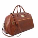 TL Voyager Leather Travel bag - Large Size Brown TL141422