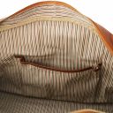 TL Voyager Reisetasche aus Leder in Halbrundem Design - Gross Honig TL141422