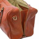 TL Voyager Leather Travel bag With Front Pocket Black TL142140