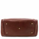 TL Voyager Travel Leather bag With Side Pockets Dark Brown TL142141