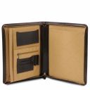 Claudio Exclusive Leather Document Case With Handle Dark Brown TL141404