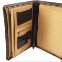 Claudio Exclusive Leather Document Case With Handle Brown TL141404