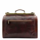 Madrid Gladstone Leather Bag - Small Size Dark Brown TL1023