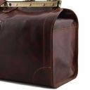 Madrid Дорожный кожаный набор сумок Gladstone Темно-коричневый TL1070