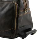 Bora Bora Дорожный кожаный набор сумок на колесах Темно-коричневый TL3072