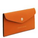 Portefeuille Enveloppe en Cuir Orange TL142322