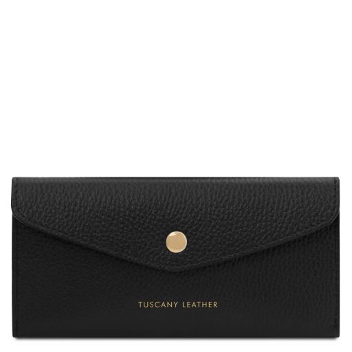 Leather Envelope Wallet Black TL142322
