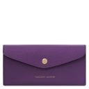 Portefeuille Enveloppe en Cuir Violet TL142322