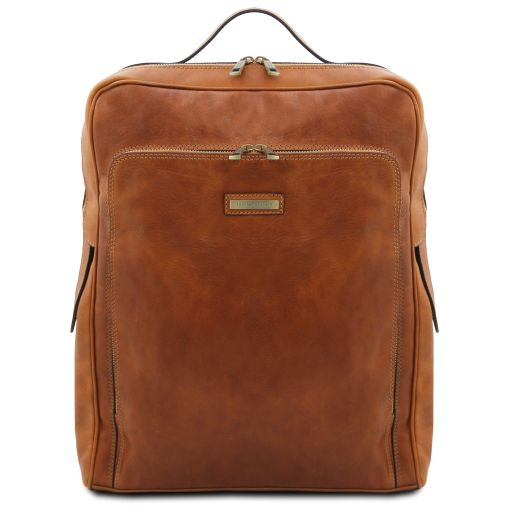 Bangkok Leather Laptop Backpack Large Size Natural TL142336