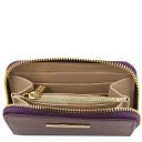 Kore Exclusive zip Around Leather Wallet Purple TL142321