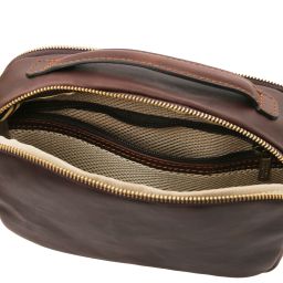 Marvin Leather Toiletry bag Dark Brown TL142326
