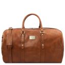 Francoforte Exclusive Leather Weekender Travel Bag Natural TL142338