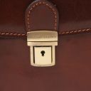 David Leather Crossbody Bag - Large Size Brown TL142340